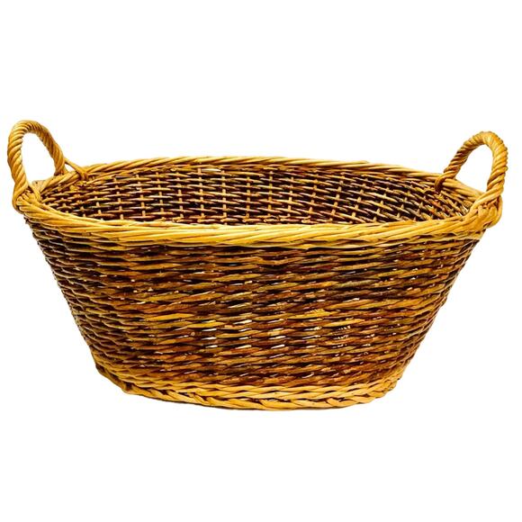 Natural Straw Basket - Picture 1 of 4
